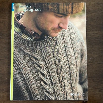 Berroco Norah Gaughan Collection Men Knitting Pattern Booklet Sweater Beanie - Image 1 of 4