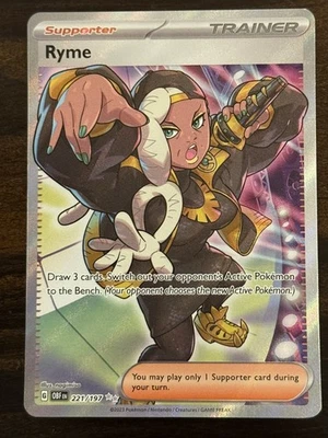 Ryme 221/197 Sv03: Obsidian Flames Holo NM - Image 1 of 2