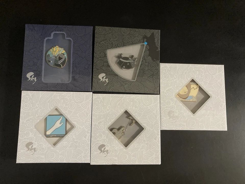 Sky Children of the Light Pin Badge Set of 5 Unopened That Game Company - Image 1 of 4