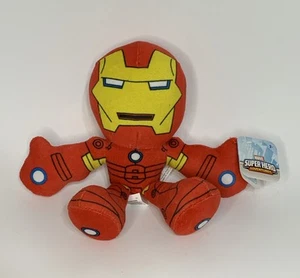 NEW Marvel Super Hero Adventures Iron Man 8” Plush Stuffed Toy Just Play - Picture 1 of 5