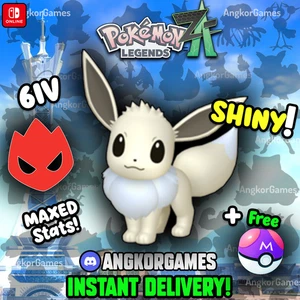✨ Shiny 6IV Eevee✨ Alpha ✨ MAXED STATS ✨ Pokemon Legends ZA - Picture 1 of 3