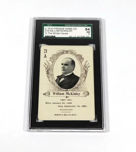 1910 Fireside Game Co. Presidentes William McKinley La Casa Blanca #21A SGC 84 - Imagen 1 de 2