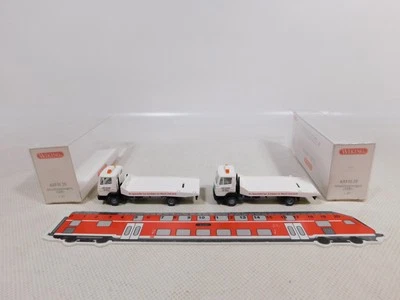 2X Wiking H0 1:87 633 01 28 Carro Attrezzi MB Colore Mint Box #ED452-0,5 - Immagine 1 di 4