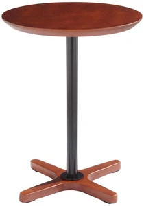 Ellsworth Modern Wood Round Standing Accent Table 15 1/4" Wide Natural Black - Picture 1 of 8