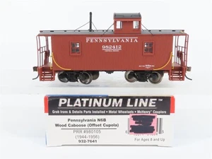 HO Walthers Platinum 932-7641 PRR N6B Offset Cupola Wood Caboose #980105 - Picture 1 of 14