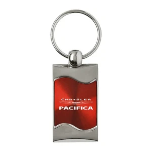 Licensed Red Rectangular Wave Keychain for Chrysler Pacifica - AUGD4299 - Picture 1 of 2