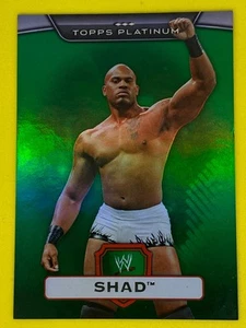 Shad Gaspard WWE Topps 2010 Platinum Green Parallel /499 Wrestling Trading Card - Picture 1 of 2