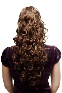 Voluminous Flowing Hair Piece Ponytail Curly Long 60 CM Braun N310-12 - Picture 1 of 4