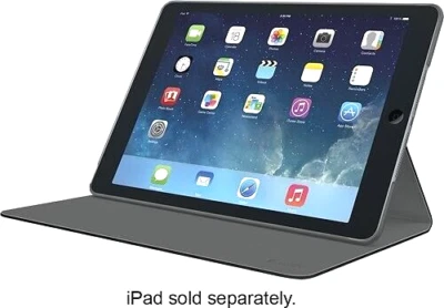 Logitech Hinge Flexible Protective Folio Case for iPad Air - Carbon Black - Image 1 of 4