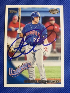 2010 Topps Pro Debut Sean Ochinko #98 Auto Signed Autograph Blue Jays 