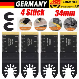 4stk Sägeblatt Multifunktionswerkzeug Zubehör Set für DeWalt Makita Multitool√ - Bild 1 von 20