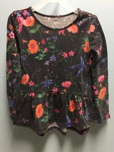Top a fiori vecchia marina bambina 5T - Foto 1 di 3