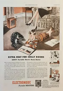 1946 Electromode Portable Heaters Vintage Ad Extra heat for chilly rooms - Picture 1 of 1