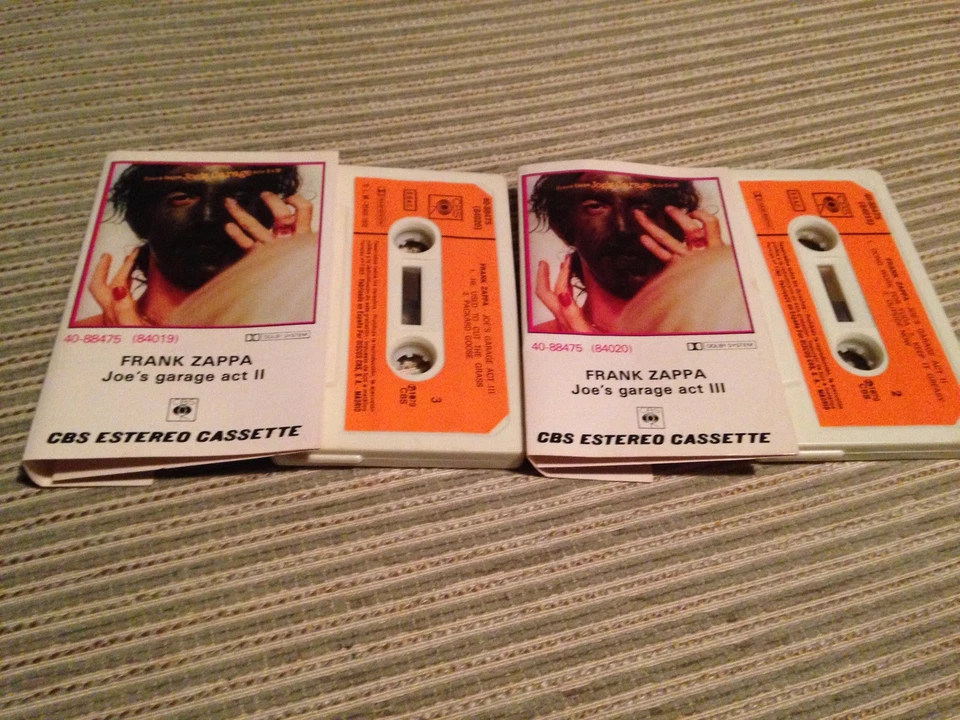 FRANK ZAPPA SPANSH CASSETTE TAPE SPAIN DOUBLE PACK JOE'S GARAGE ACT II & III - Immagine 1 di 1