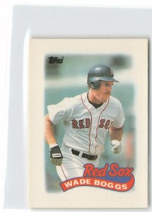 1989 Topps Major League Leaders Minis #45 Wade Boggs Boston Red Sox 3S1