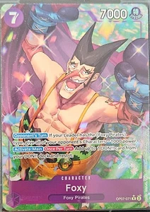Foxy Alt Art R Rare OP07-071 500 Years in the Future One Piece Card Game English - Picture 1 of 1