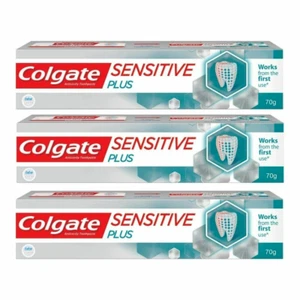 3x Colgate Sensitive Plus Instant Relief from Toothpaste 70g Pro Argin formula - Picture 1 of 2