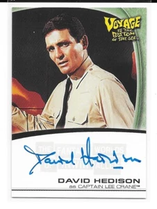 Rittenhouse Fantasy Worlds Irwin Allen Voyage Bottom Sea David Hedison AUTO A4 - Picture 1 of 1