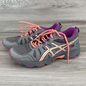 LEE Tenis Asics Gel Venture 7 gris melocotón púrpura parte superior media para mujer 5,5 - Imagen 1 de 10