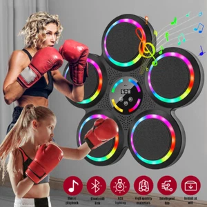 Music Boxing Machine Elektronische Boxen Trainingsgerät Boxmaschine LED Boxziel - Bild 1 von 12