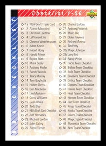 Lista de verificación: 1-90 #90 1992-93 baloncesto de cubierta superior - Imagen 1 de 2