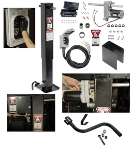 Bulldog Single 12K Trailer Jack Electric Motor Kit & Manual Override Crank New - Picture 1 of 9
