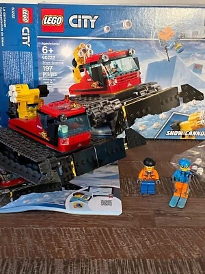 LEGO City Snow Groomer Plow Skiing Skier Minifigure 60222 Retired  - Image 1 of 4