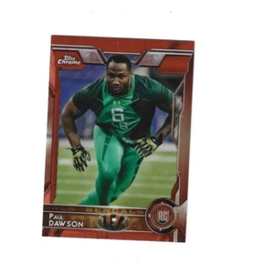 Refractores Topps 2015 cromo naranja #175 Paul Dawson RC Bengals - Imagen 1 de 1