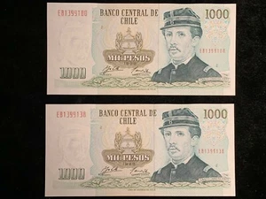 1996 Chile 1000 Pesos Uncirculated - Picture 1 of 10