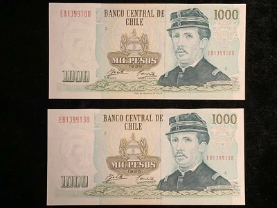 1996 Chile 1000 Pesos Uncirculated - Image 1 of 4