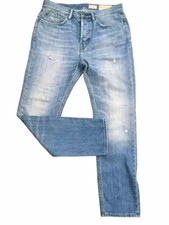 AllSaints BLYTHE TAPER tapered Fit Light Blue Jeans Distressed W30