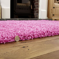 Modern Large 5cm Very Thick - Soft Luxury Pink Non Shed Shaggy Rugs 150 X 210 Cm