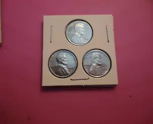1943-p/d/s Lincoln pennies steel set #6--all different#2 - Picture 1 of 5