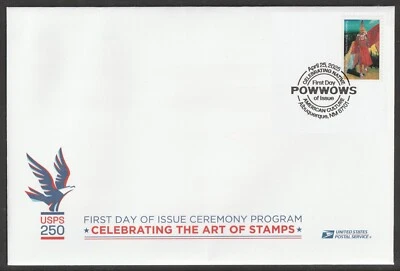 US 5980 Powwows Women’s Fancy Shawl Ceremony Program FDC 2025 - Image 1 of 3