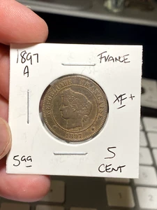 1897 A France 5 Centimes - Picture 1 of 2