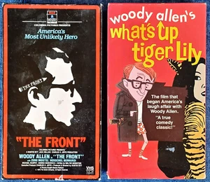 WOODY ALLEN - THE FRONT + WHAT'S UP TIGER LILY - (2) VHS TAPE LOT - Picture 1 of 1