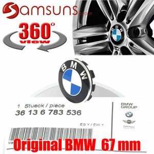 ORIGINAL BMW Alufelgen Nabenkappen deckel Radzierkappe Blende mit Emblem 67 mm