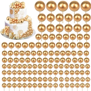 216 Pcs Balls Cake Topper Mini Foam Balloons Toppers Ball Shaped Cake Insert Top - Picture 1 of 12