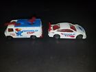 MATCHBOX FRANCE 98 WORLD CUP LOT OF 2 LOOSE 1 WHITE OPEL CALIBRA, 1 TV NEWS...