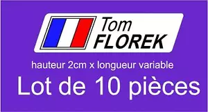 10 Stickers Autocollants signature personnalisé et drapeau / vélo cadre course - Bild 1 von 1