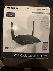 NETGEAR AC1200 Wifi Cable Modem Router C6220 DOCSIS 3.0, Speed up to 340 Mbps - Picture 1 of 6