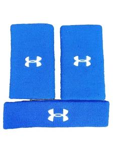 UA Under Armour Headband Wristband Size L Royal Blue Baseball Football Gear - Picture 1 of 5