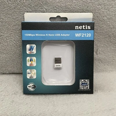 Adaptador Netis WF2120 150Mbps Inalámbrico N N Nano USB Windows, MAC, Linux Foto 1 de 4