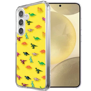 For Samsung Galaxy S (S25,S24,S23,S22,S21),Slim Cover,Dinasour 2 Print,USA - Picture 1 of 26