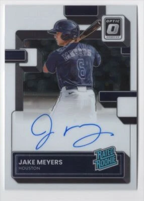 2022 DONRUSS OPTIC RATED ROOKIE AUTO Jake Meyers Rookie Houston Astros #47 - Image 1 of 2