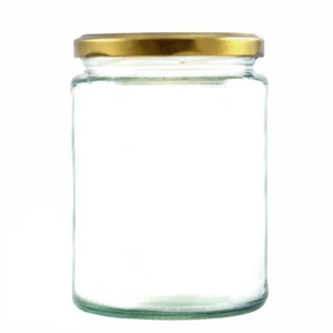 Tarros de mermelada grandes con tapas, 500 ml, paquete: 12-96, lado recto, mermelada, decapado, nuevos* - Imagen 1 de 8