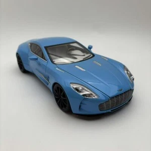 Autoart 1:18 Aston Martin ONE 77 Blue alloy openable car model limited edition - Picture 1 of 12