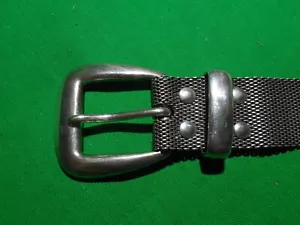 RARE Ralph Lauren Sterling Silver Thin Mesh Belt ~ 32" x 1" wide ~ 260 grams - Picture 1 of 14