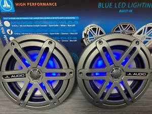 ALTAVOCES MARINOS JL AUDIO MX650-CCX-SG-TLD-B 6,5" CON PARRILLA DEPORTIVA CON PAR DE LED azules - Imagen 1 de 10