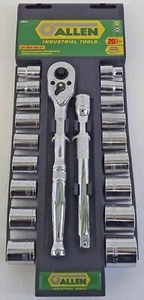 Allen 66635G 20 Piece 3/8" Drive SAE / Metric Socket Set - Picture 1 of 1